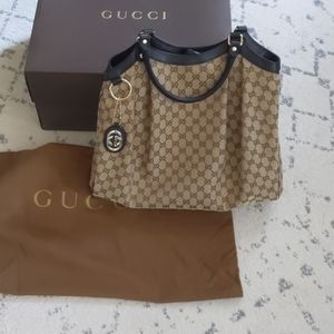 Authentic EUC Gucci Large Sukey Tote